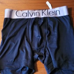 Black Calvin Klein boxer briefs